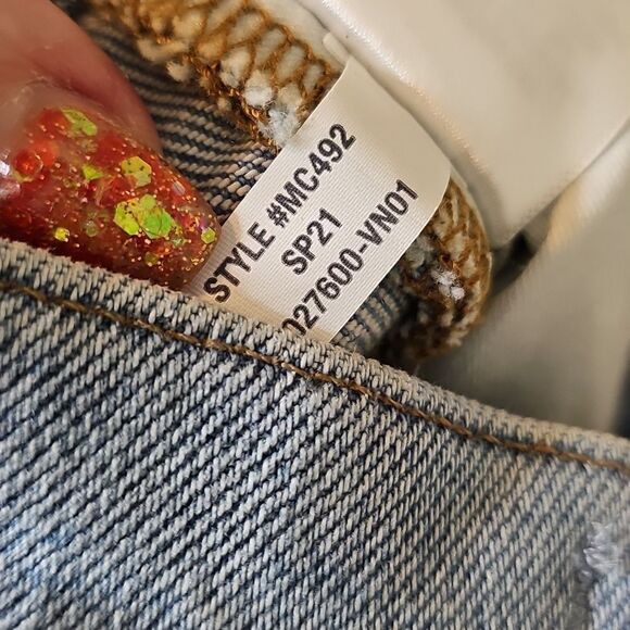 Madewell 26 The Perfect Vintage Jeans Light Blue Distressed High Rise Straight.. - Picture 13 of 13